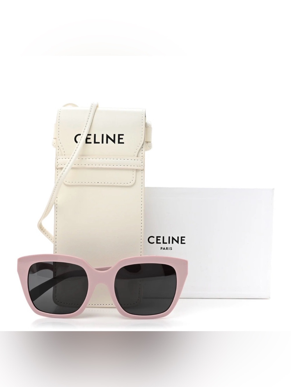 Unlisted Pink Gradient Shield Sunglasses with Gold Accents